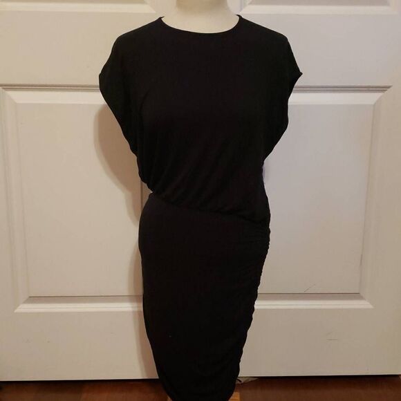 Open Edit Body-Con Black Mini Dress Size Medium - Picture 1 of 5
